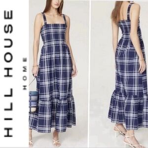 Hill House Home Anjuli Nap Dress Blue Plaid Dress